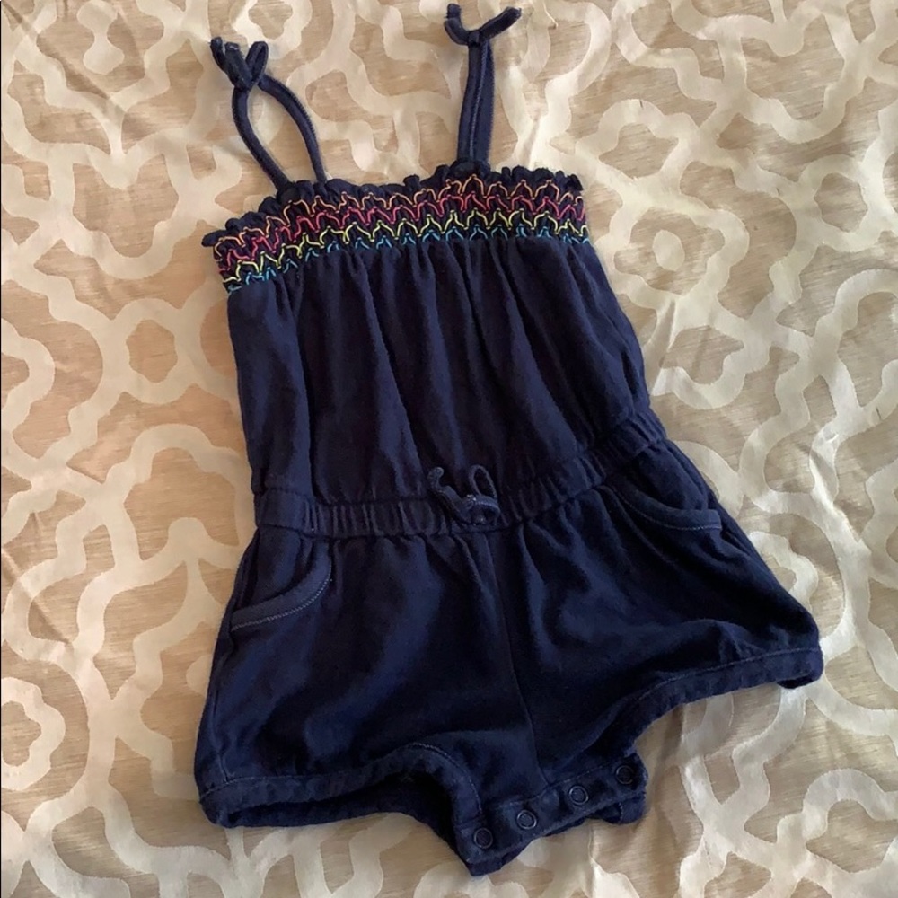 12-18M Navy Romper